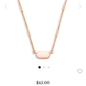 Kendra Scott Rose Gold Necklace